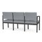 Lesro Lenox 3 Seat Tandem Seating W/ No Center Arms, 64.5 in W 24.5 in L 32 in H LS3101 - alternate 2